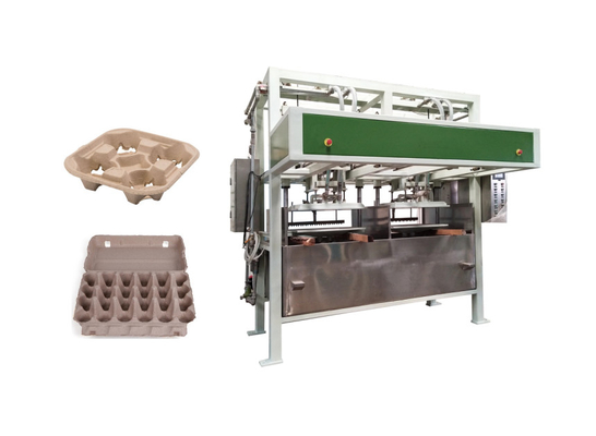 ペーパーによって形成される回復可能な鶏卵箱の生産ライン1500pcs/hr 100kw
