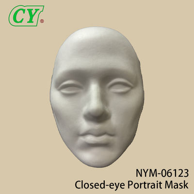 白いDIYフルフェイスマスク パーティー用マスク パルプ素材 ペイント可能 紙マスク ハロウィーン用